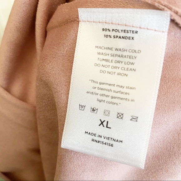 NWT Mote Dusty Blush Zip Up Super Soft Jacket - Picture 6 of 9